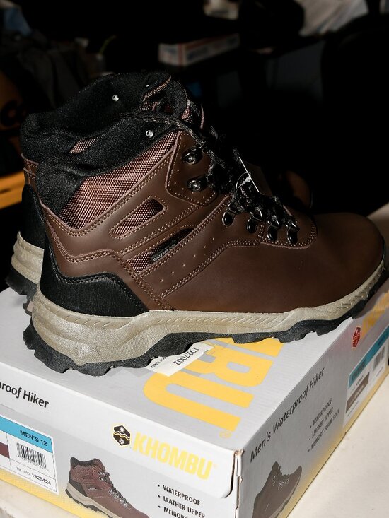 Men\'s Waterproof Hiking Boot,Khombu , bROWN
